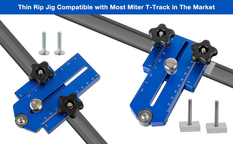Thin Rip Jig Table Saw Jig, Extended Thin Rip Tablesaw Jig, Table Saw