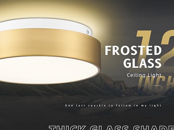 AUTELO 2-Light Close to Ceiling Light Fixture, 11 inch