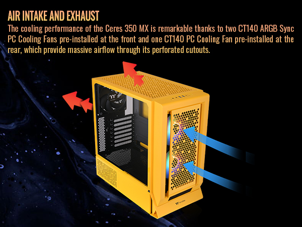 Amazon.com: Thermaltake Ceres 350 MX/Bumblebee/Mid Tower