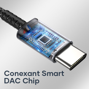 Adaptateur de Prise de Casque USB C à 3,5mm 3