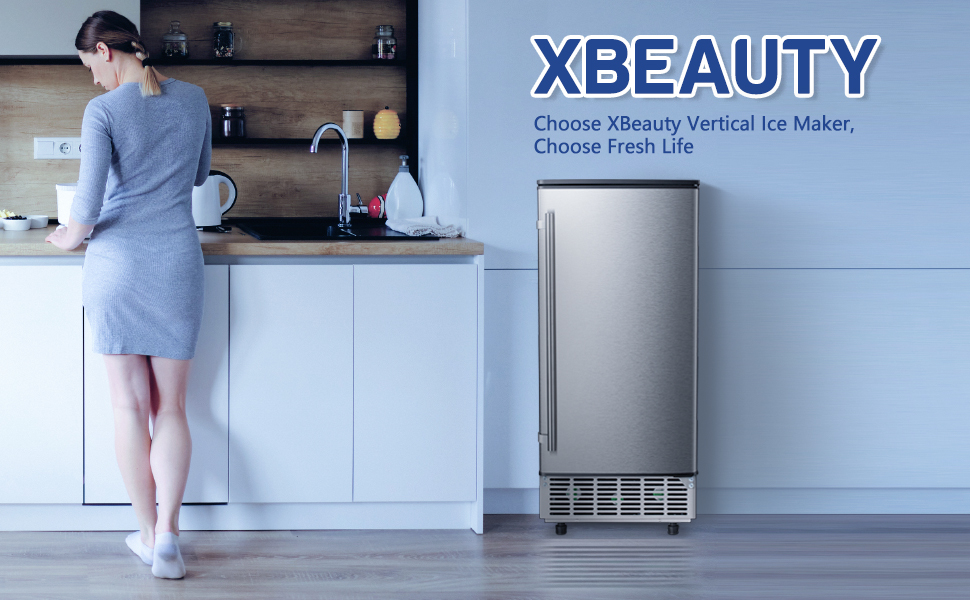 Commercial Ice Maker Machine,80Lbs/24H Under Counter ice