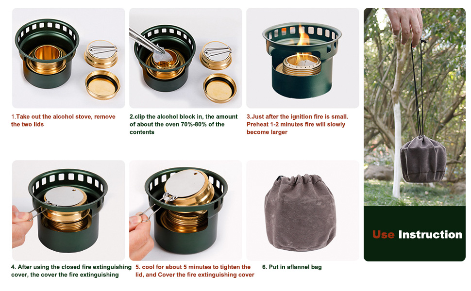 Outdoor Mini Alcohols Stove Camping
