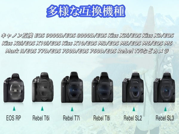 Amazon | Sanoov LP-E17 2*1300mAh 大容量バッテリーFor Rebel