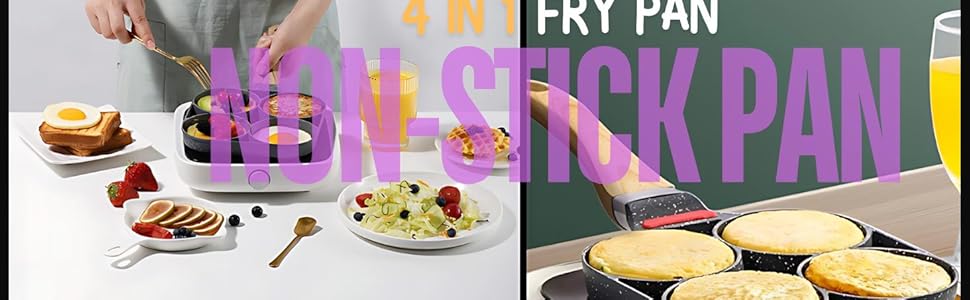 4-Hole Non-Stick Egg Frying Pan