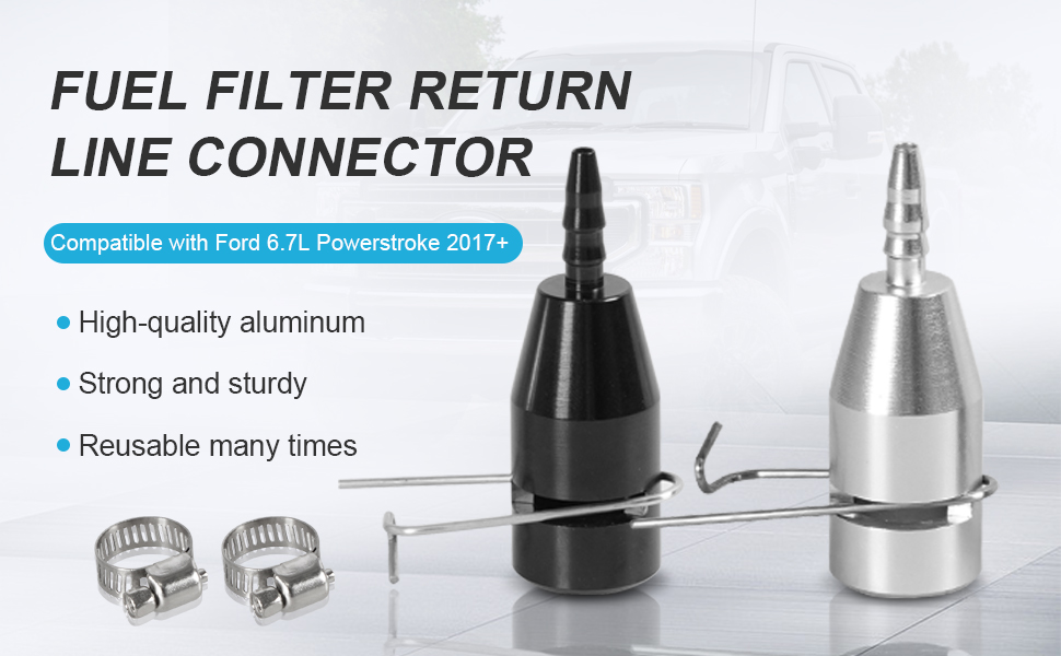 GSTP Fuel Filter Return Line Repair Quick Connector Compatible with Ford 6.7L