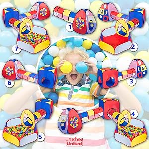 Play tent for children Baby tent Children&#39;s tent with ball pool, crawling tunnel &amp; more
