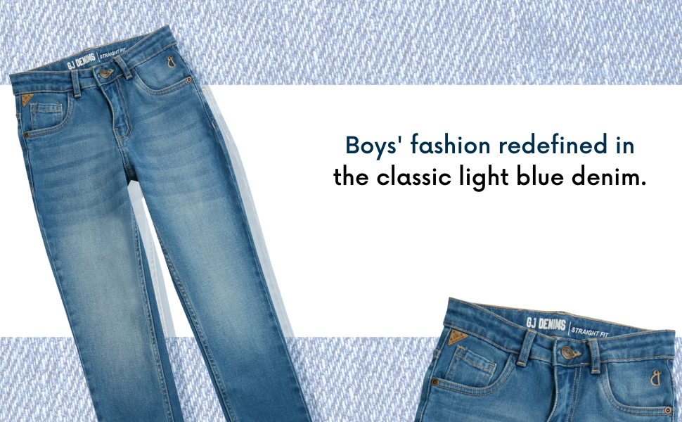 boys light blue acid wash jeans