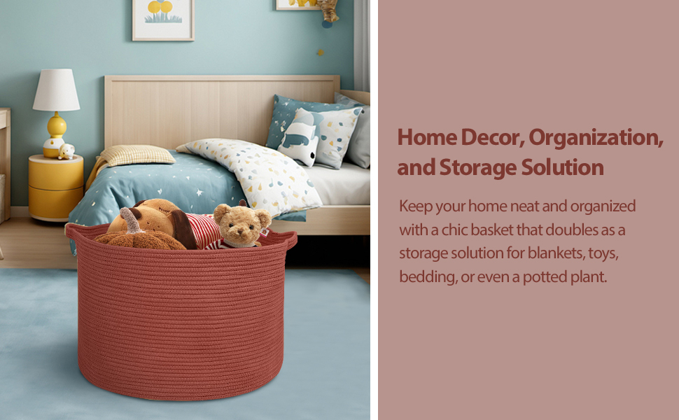 Extra large toy storage bin basket