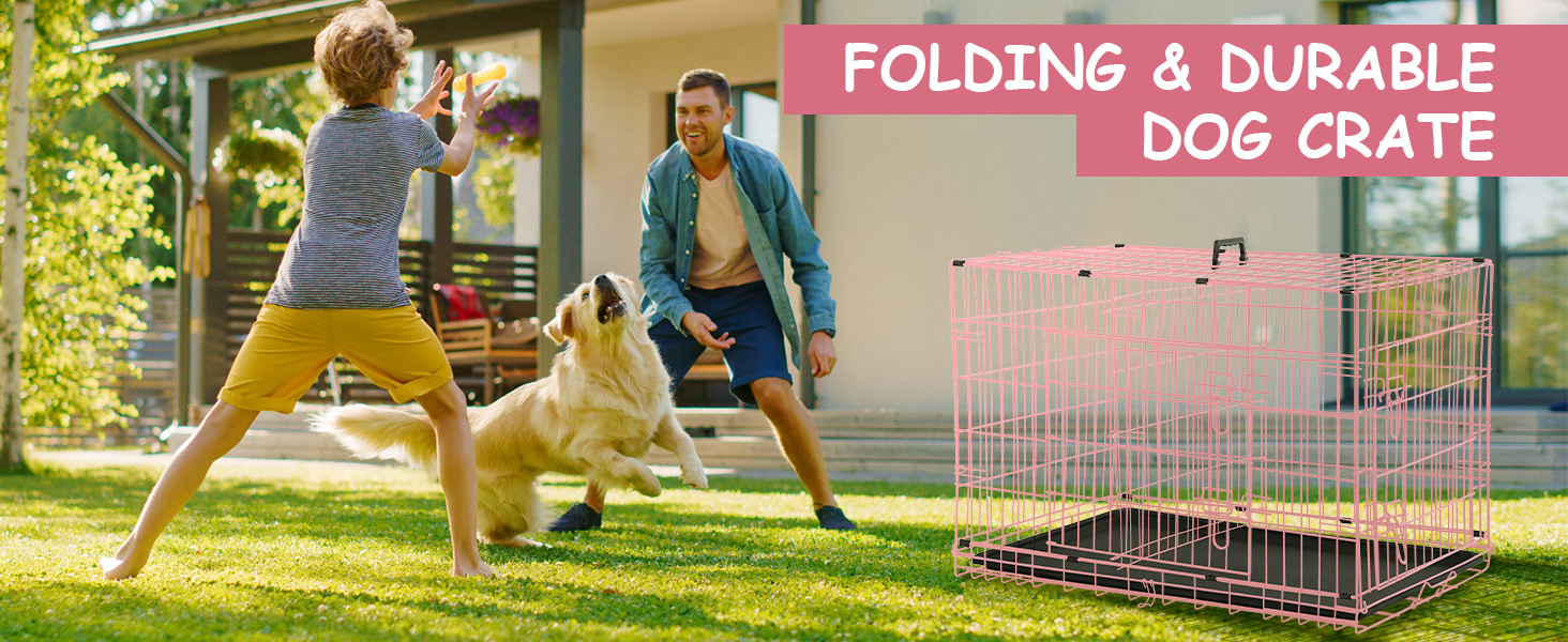 42 Inch Dog Crates for Large Dogs,Portable Dog Kennel
