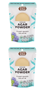Organic Plant-Based Agar Agar Powder - Foods Alive
