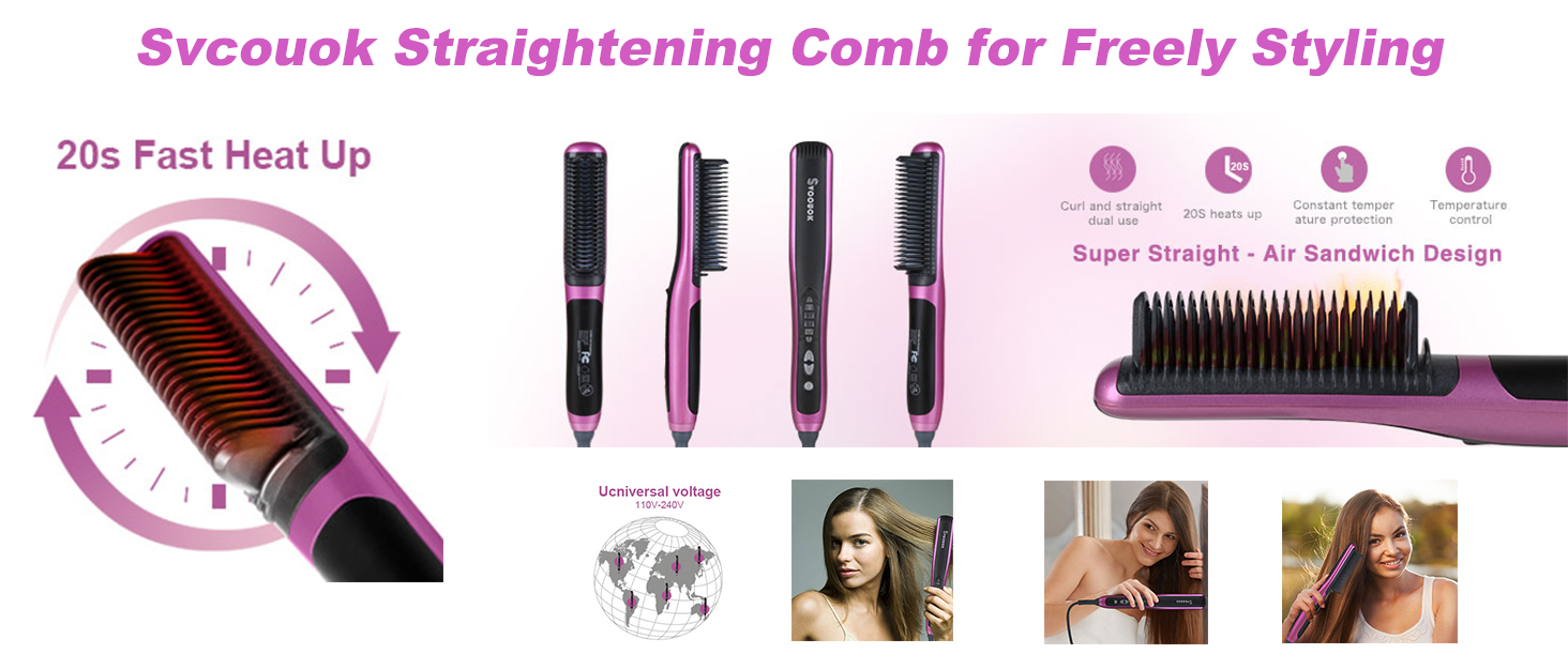 Straightening Comb for Hair Electric