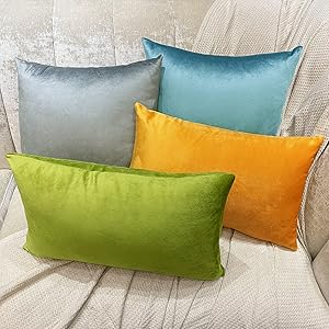 Allbright オーブライド クッションカバー くっしょん ベルベット 無地 Amazon.co.jp: Allbright オーブライド クッションカバー