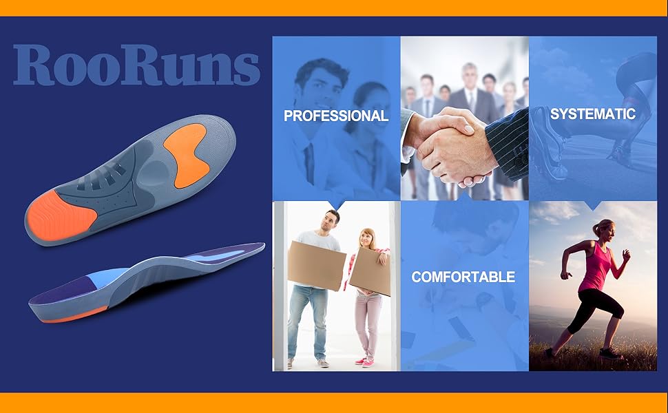 220+lbs Plantar Fasciitis High Arch Support Shoe Insoles, Orthotic