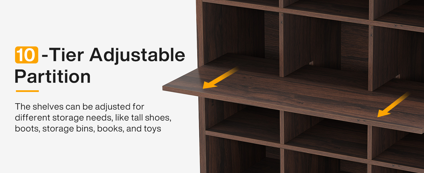 10-Tier Adjustable Shelf