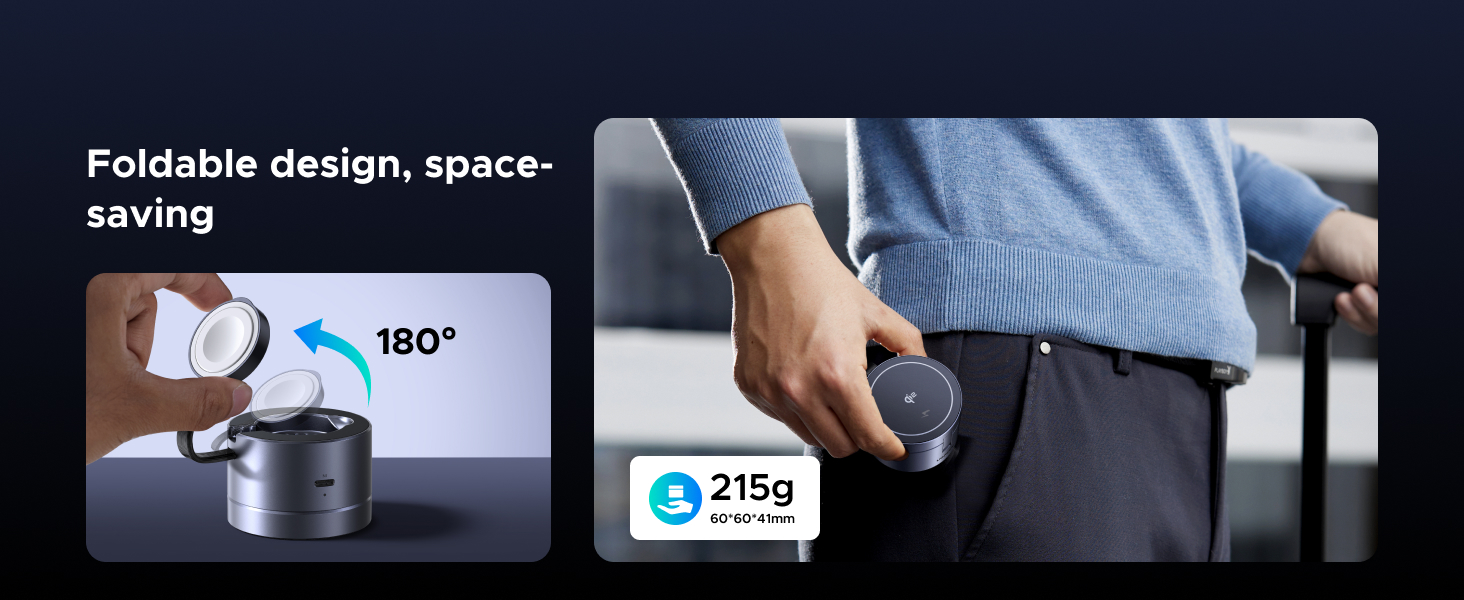 Foldable design, space-saving