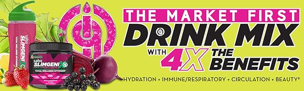 Saba SlimGenix IQ: The Market First Drink Mix with 4x The Benefits