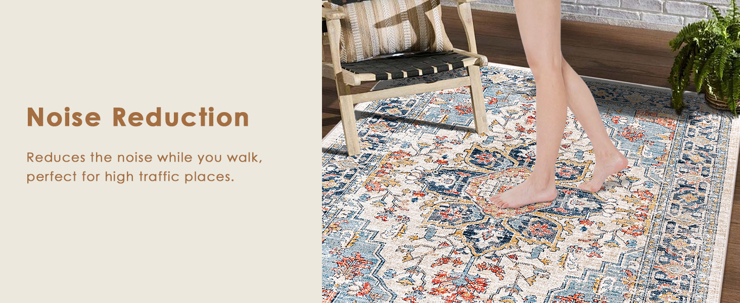 machine washable rug Reduces the noise