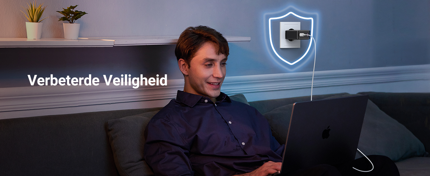 UGREEN 65W USB C GaN Oplader - 4-Poorts PD Lader met PPS - 6