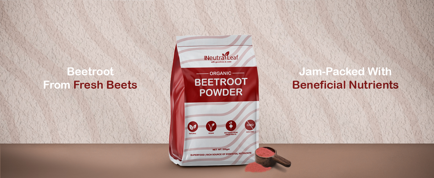 Buy Neutra Leaf Organic Beetroot Powder 200g (40 Servings), Beetroot