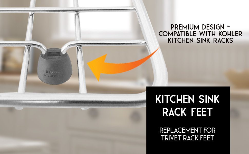 Kitchen Sink Rack Feet 20 Pack Replacement for Kohler Rack Rubber Feet Part 845440 Feet for