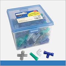 Excellerations Calming Pipe Tubes - 200 Pieces shown with storage case