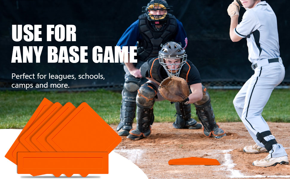 Thrown Down Baseball Bases Set