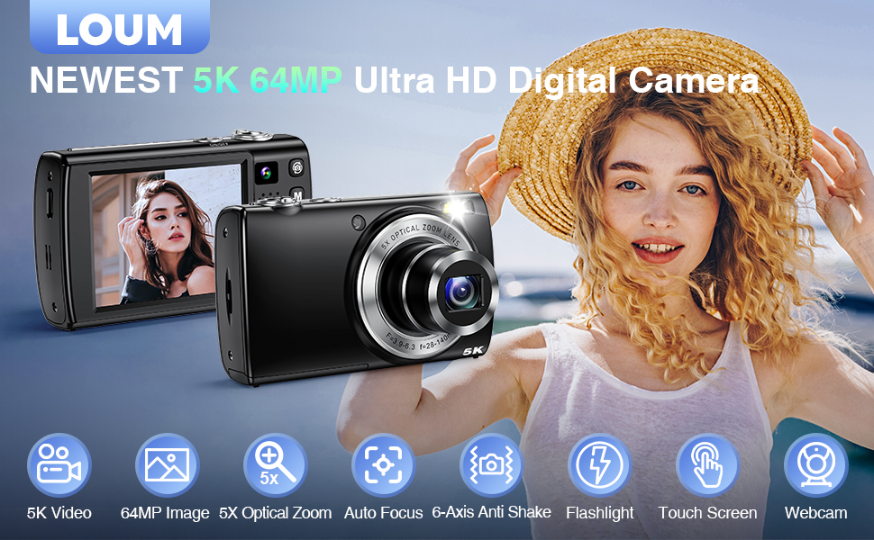 Amazon.com : 5K Digital Camera for Photography Autofocus