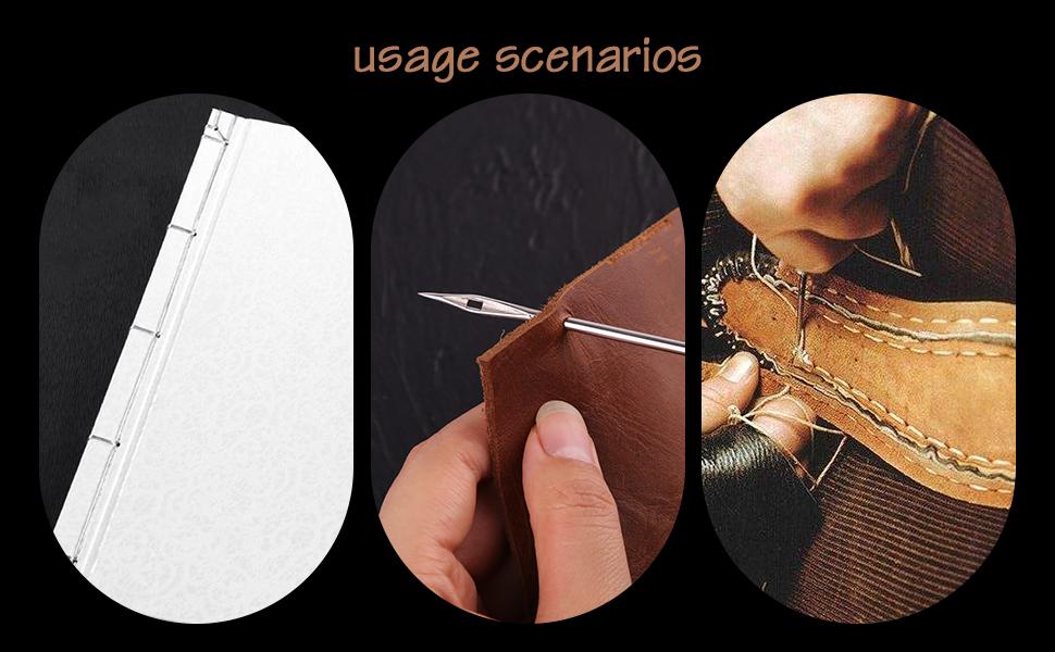 Amazon.com: Zxiixz 2 PCS Awl, Leather Sewing Awl with Wood