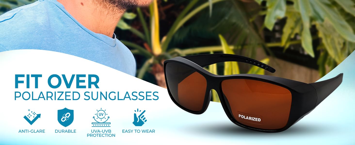 block glare UV protection perfect for wearing over prescription glasses stylish and functional