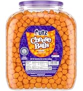 Utz Cheese Balls Barrel, Tasty Snack Baked with Real Cheddar Cheese, Delightfully Poppable Party ...