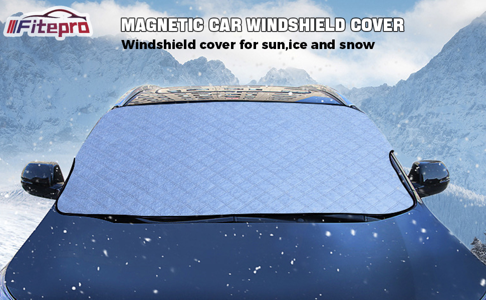Car Windshield Snow Ice Cover Sun Shade, with 4 Layers Protection 193 * 126cm,