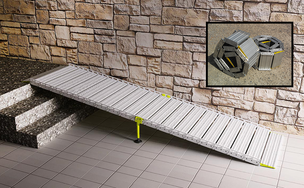 Atlantis Roll Up Wheelchair Ramp 5FT Long Carries 1650lbs Load Health & Household