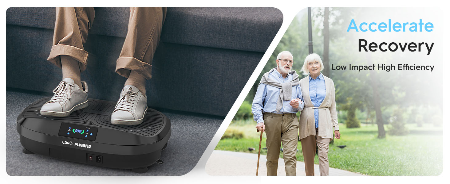 FLYBIRD Vibration Plate Exercise Machine, Lymphatic