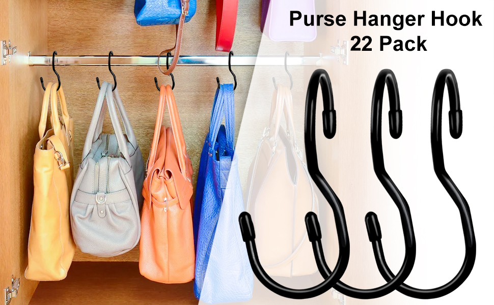 22 Pack Purse Hanger for Closet,Unique Twist Design Bag