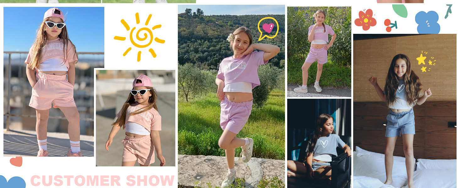 Girls 3 Piece Summer Outfits