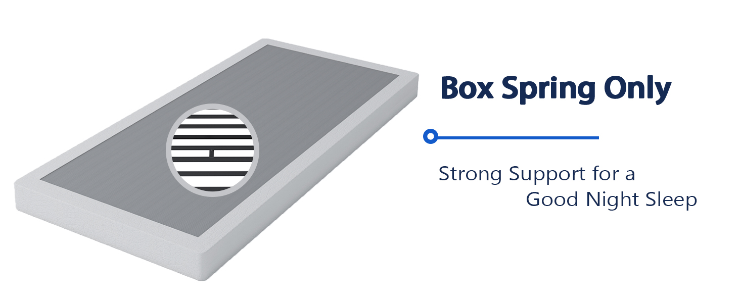 HOBINCHE Twin Size Box Springs, 4 inch Metal Heavy Duty Box