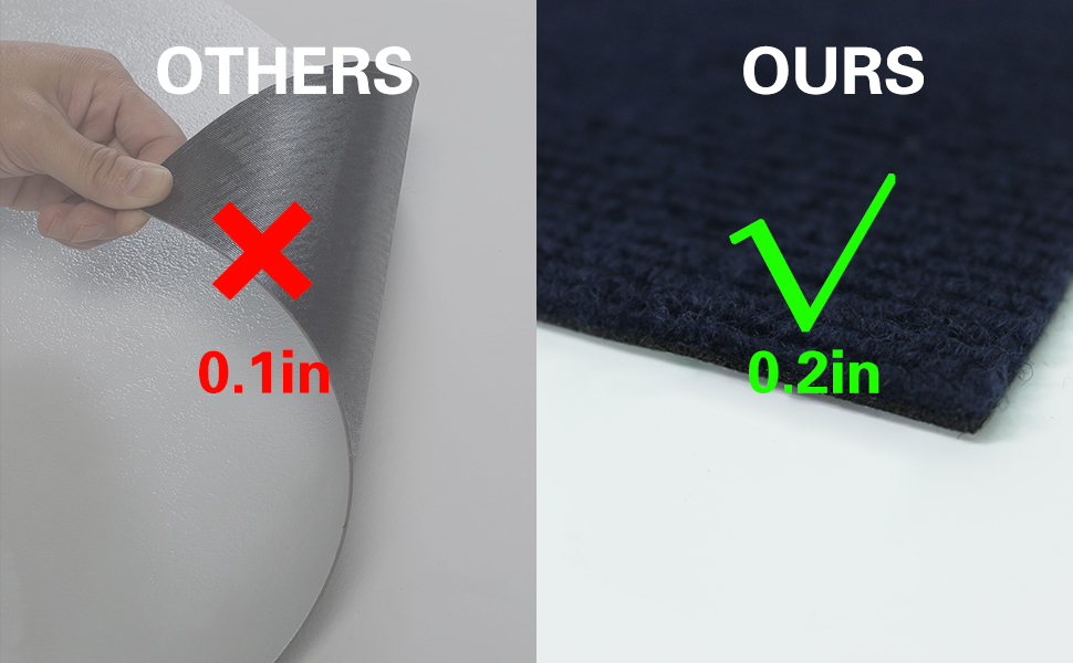 CUCOS Carpet Tiles Peel and Stick, Squares Carpet Floor Tile 12” x 12