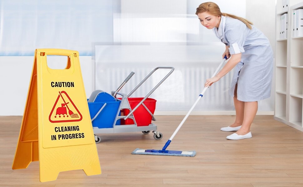 Mitrin cleaning progress sign board, Cleaning Sign Board, Cleaning in