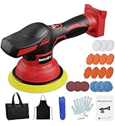 Cordless Buffer Polisher Kit For MILWAUKEE 18V LI-ION Battery.6-Inch Orbital Buffer Polisher with...