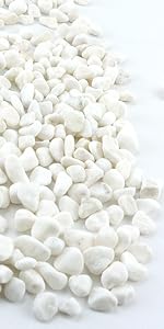 white pebbles