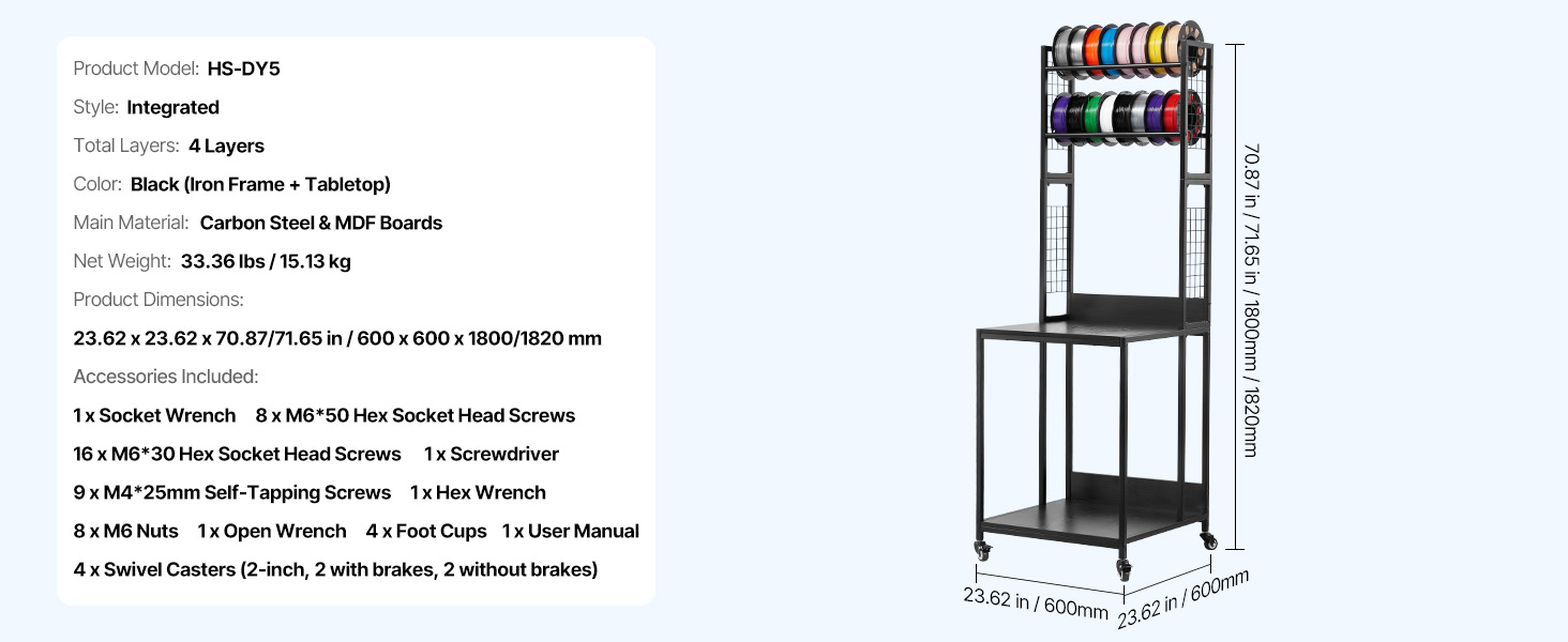 3d filament rack