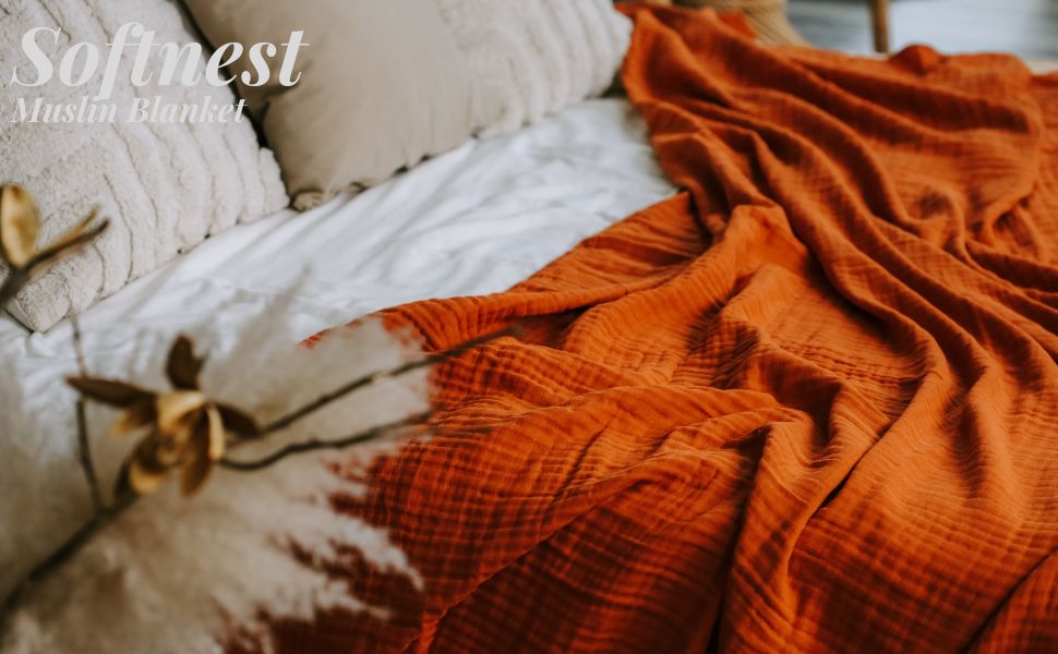 SE SOFTEXLY Cotton Muslin Blankets