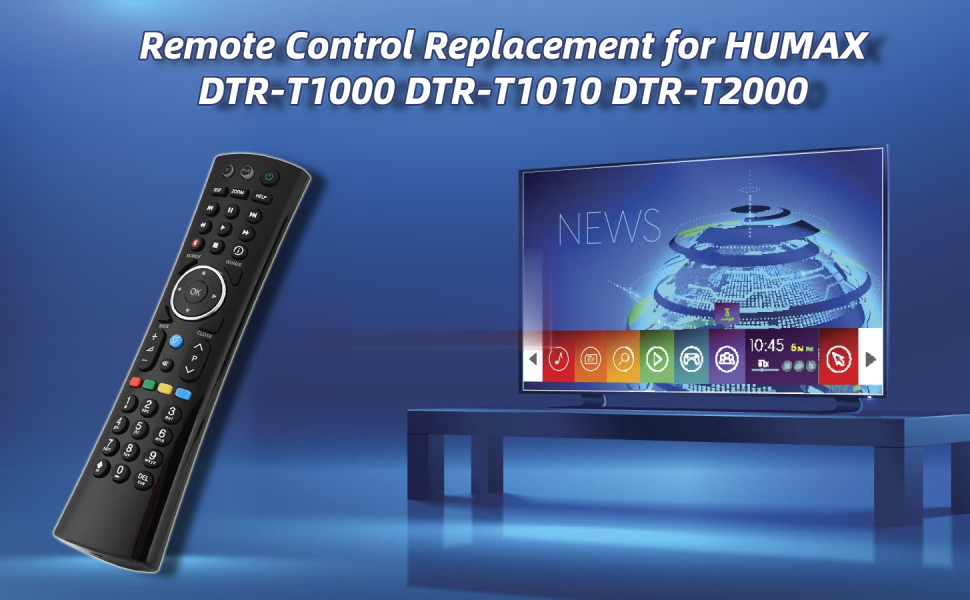 Universal Remote Control for HUMAX Smart TV, Remote Control Replacement
