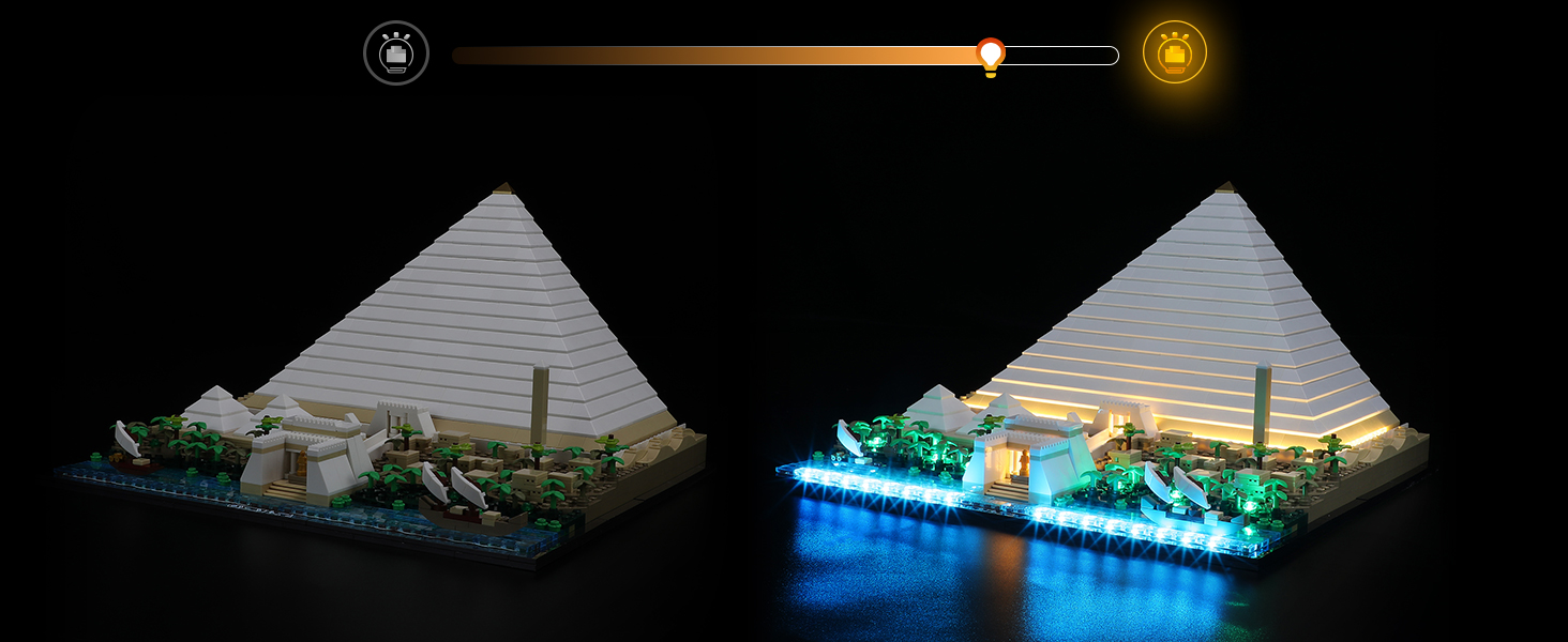 LIGHTAILING Light for Lego- 21058 Great Pyramid of Giza