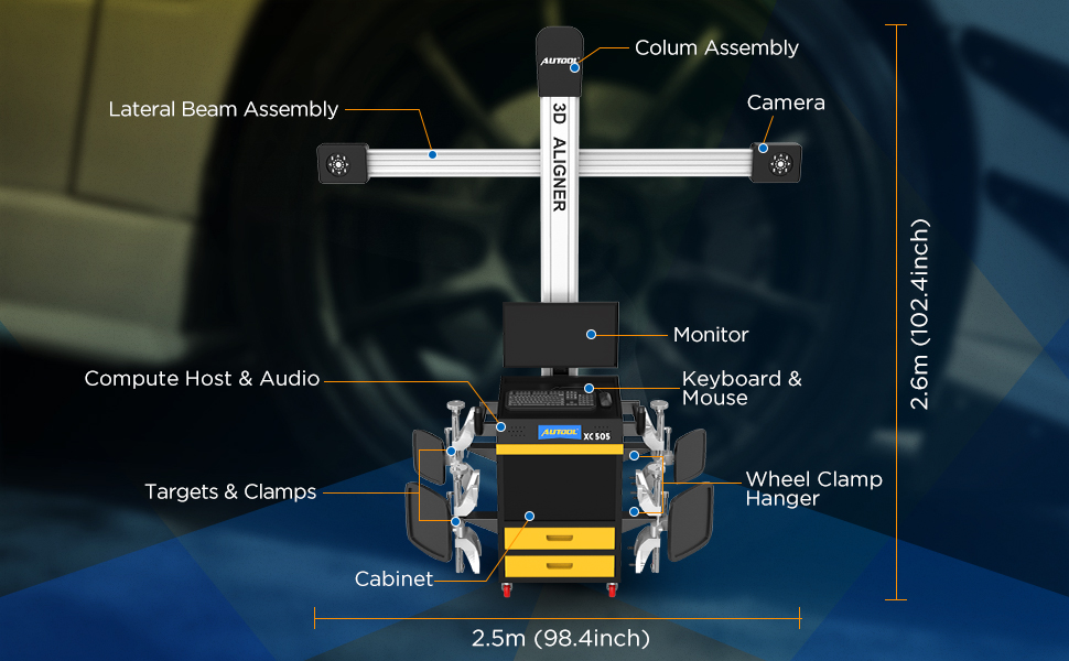 wheel alignment machine