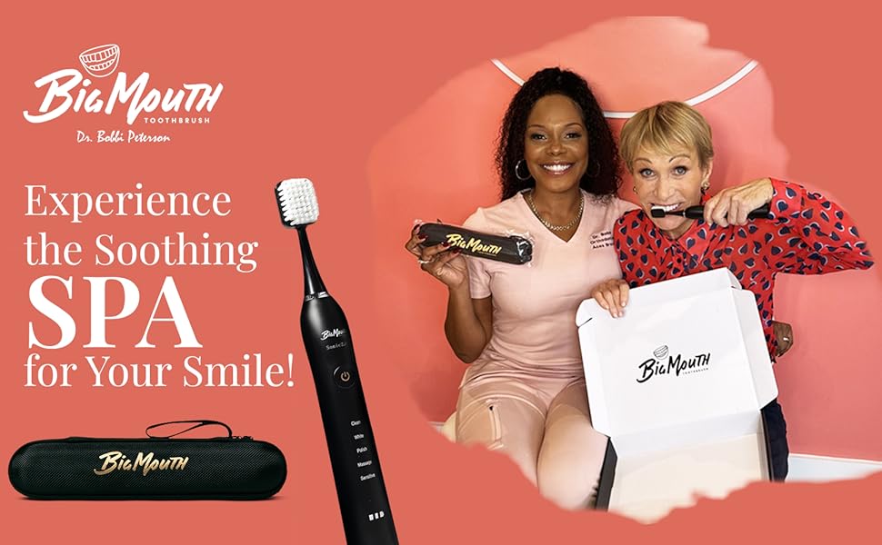 Electric tooth brush, spa for big mouth tooth brush, dr bobbi peterson