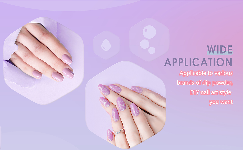 Applicable to various brands of dip powder, DIY nail art style you want