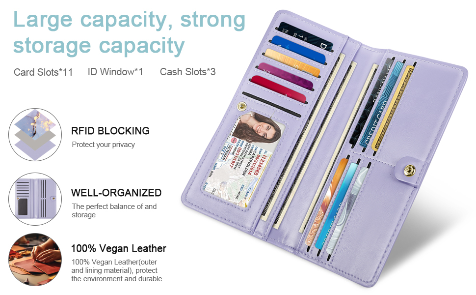 slim bilfold long purse