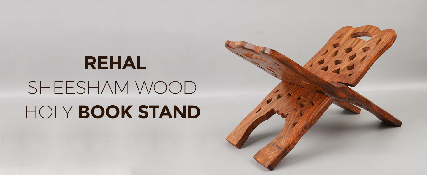 Wooden lectern Prayer book holder Antique Quran stand Wooden recitation support Wooden easel 