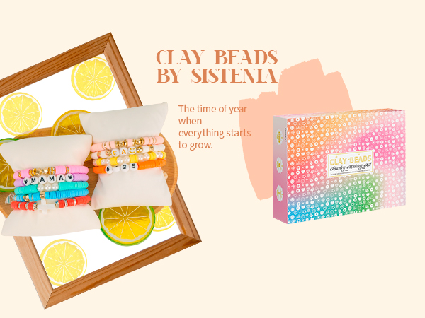 clay beads bracelet making kit